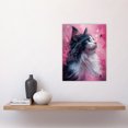 thumbnail image 4 of Artery8 Maine Coon Cat in Hot Pink Painting Animal Lover For Living Room Unframed Wall Art Print Poster Home Decor, 4 of 5