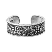 Gem Avenue 925 Sterling Silver Turtle Design Toe Ring