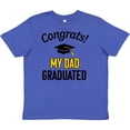 thumbnail image 3 of Inktastic Congrats My Dad Graduated with cap Youth T-Shirt, 3 of 5