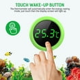 thumbnail image 5 of TETOU LED Aquarium Thermometer, 5S Refresh Touch Screen Fish Tank Accurate Temperature Sensor, 5 of 7