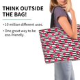 thumbnail image 2 of Disketp Hearts And Lines Bolsa Tote Estampada para Mujer, Bolso de Hombro y de Mano para Compras y Viajes, 2 of 8