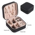 thumbnail image 3 of Portable Jewellery Box with Zipper Mini Travel Jewellery Storage Container For Earrings Rings, 3 of 3