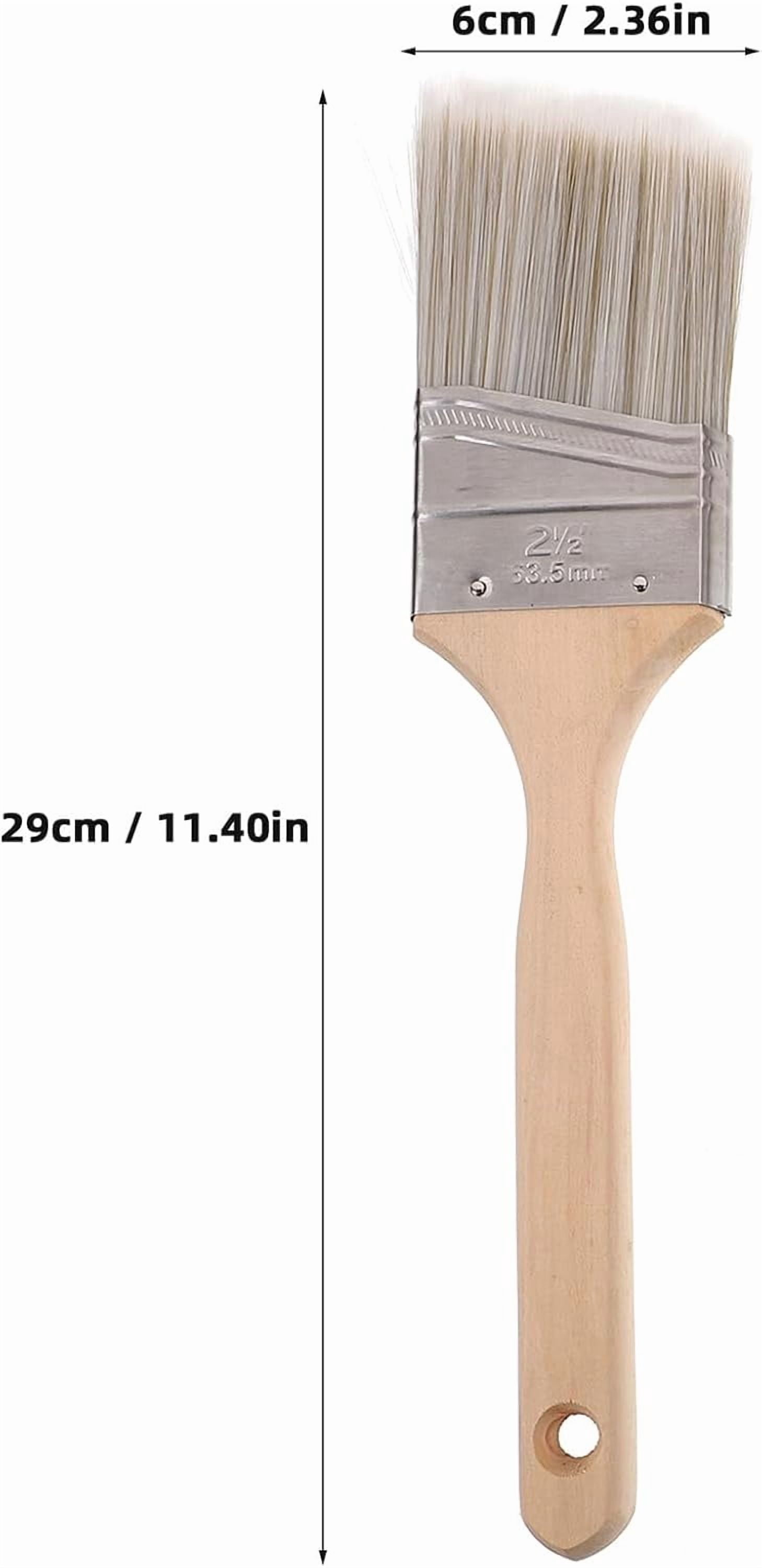 5pcs Paint Brush Set, Angled Oil Paint Brushes with Wooden Handle for Wall Furniture DIY(XX)