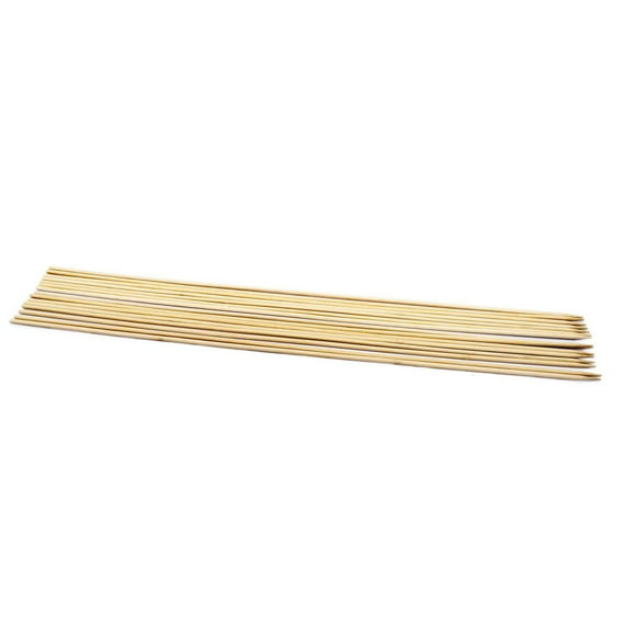 Brochettes Expert Grill 100 % bambou de 35,5 cm de long pour maintenir les aliments en toute sécurité à placer sur le gril, 15 pièces 15 brochettes en bambou