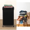 thumbnail image 3 of 150L Large Laundry Hampers, Oxford Fabric Laundry Hampers Clothes Hampers, Metal Frame and Removable Bag Design with Wheels, Suitable for Bedroom, Bathroom, Dorm Room, Laundry Room (Black), 3 of 5