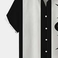 thumbnail image 4 of TAIAOJING Mens Bowling Shirts Summer Hawaii Casual Loose PrinTurn Collar Short Sleeve Button Down Shirts, 4 of 5