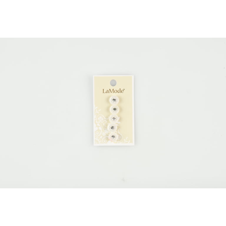 le boutons.。.:♡* ~ perle ~ 2 pack) Le Bouton White 7/16