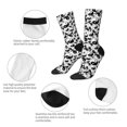 thumbnail image 4 of Fotbe Yin And Yang Calcetas Largas con Estampado para Hombre y Mujer – Calcetas de Compresión Transpirables y Elásticas, Viajar y Uso Diario Talla 5-11, 4 of 6