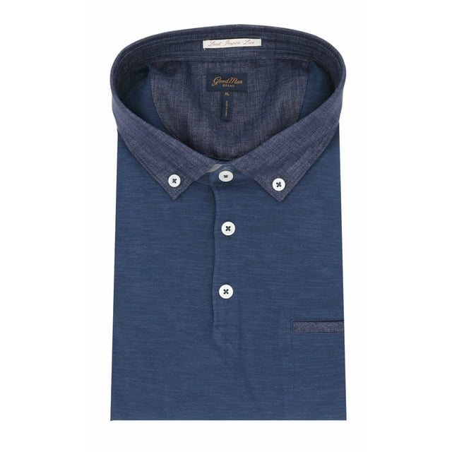 Good Man Brand Men's Blue Magic Premium Polo - XL