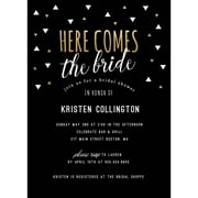 Here Comes the Bride Standard Bridal Shower Invitation