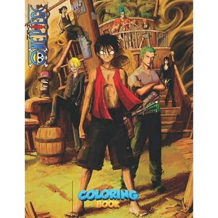 One Piece Coloring Book: Funny Anime For Luffy And Friends Fans & Kids ...