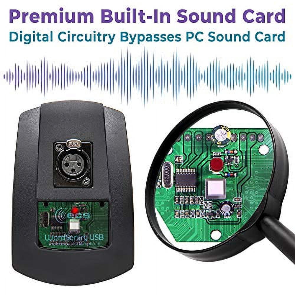 USB Computer Microphone, Unidirectional Condenser Desktop/Laptop/PC Mic,Mute Button with LED indicator, suitable for Windows,Mac,PS4,Youtube,Skype,Recording,Gaming,Podium,Court Conference,Dictation