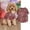 Red, variant on Leopard Print Dog Blouse Fleece Jumpsuit for 2-30 Lbs Windproof Winter Mountaineer Coat for Small and Medium Dogs All Seasons Outdoor Apparel, Red Size L