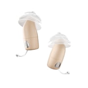 Ceretone Core One Pro Beige FDA-Cleared OTC Invisible In The Ear Hearing Aids – Virtually Invisible, Rechargeable, Intricon Chip for High-Definition Sound, Penny-Size Design, Video Guide & Support