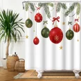 thumbnail image 5 of Tchckioa Christmas Shower Curtain for Bathroom,Waterproof Hooks Bath Curtain Decor,72x84 Inch, 5 of 6