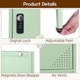 thumbnail image 3 of Locking Storage Cabinet 59" H Metal Storage Cabinet with Door and Adjustable Shelves for Kitchen Pantry Home Office Bathroom School Dormitory (Green), 3 of 17
