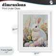 thumbnail image 4 of Stupell Industries Traditional White Easter Bunny in Wildflowers White Framed Print Under Glass, 17 x 21, by The Prints Vibe, 4 of 8