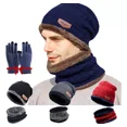 thumbnail image 1 of Gorros Bufanda Guantes Conjunto Frio Invierno Unisex De Lana, 1 of 8