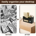 thumbnail image 3 of Magazine Holder Wooden Magazine Organizer Multipurpose Storage Rack Compact Folder Organizer File Holder with Built In Handle for Books Newspapers, 3 of 11