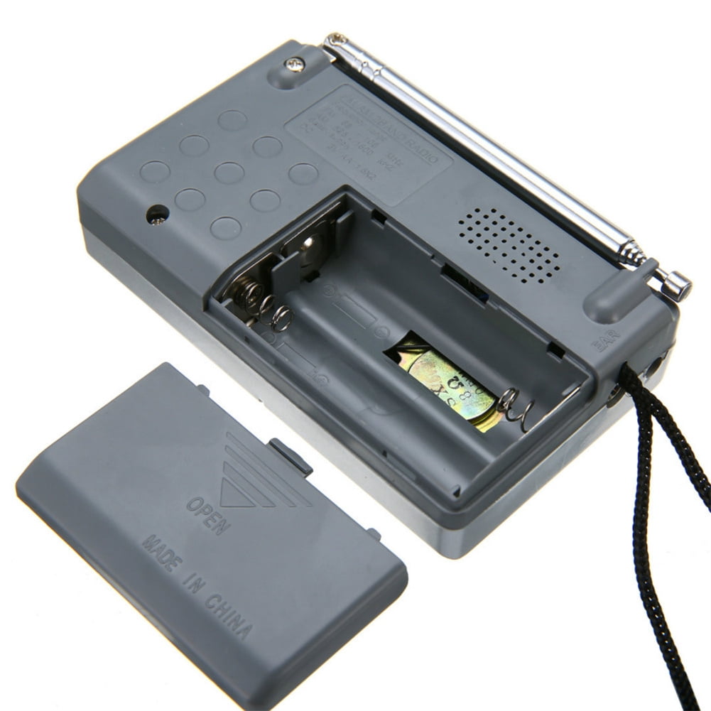 Kojooin BC-R119 AM/FM Battery Operated Portable Radio with Best Reception, Black