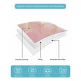 thumbnail image 5 of Pink Gold Twin Size Down Alternative Comforter,Lightweight Comforter Quilt Bedding Set with Pillow Shams Boho Modern Abstract Minimalist Aesthetic Flower Bed Comforter Duvet Insert 68"x86", 5 of 7