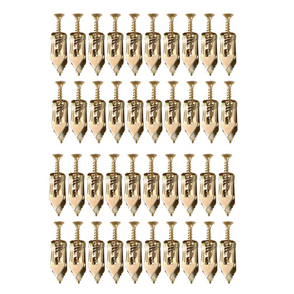 100PCS Upgraded Self-Drilling Anchors Screws, Drywall Anchors and Screws Kit, Easy Application No Drill or Holes in Wall
