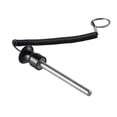 thumbnail image 3 of S SERENABLE Aluminum Alloy Weight Stacking Pin, Fitness Weight Stacking Pin Replacement Weight Machine Pin with Pull Cord, Comfortable Grip for Commercial Gym, Ho black, 3 of 8