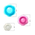 thumbnail image 5 of Shoreew 3/6Pcs Silicone Stretch Lids for Food Storage Reusable Elastic Bowl Covers Petal Design Food Grade Silicone Microwave Cover, 5 of 5