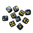 thumbnail image 1 of FLhrweasw 10 Uds. Dados Juego Mesa 16mm Esquina Redonda 6 Lados Barra Juegos Pub Dados (negro), 1 of 6