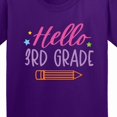 thumbnail image 4 of Inktastic Back to School Hello 3rd Grade Youth T-Shirt, 4 of 5