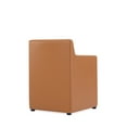 thumbnail image 6 of Manhattan Comfort Anna 19.69" Square Faux Leather Dining Armchair in Brown, 6 of 10