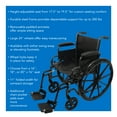 thumbnail image 4 of ProBasics Fauteuil Roulant Standard Confortable - Siège Réglable en Hauteur - Accoudoirs de Bureau à Dossier Rabattable - Capacité de Charge de 300 Livres - Noir - Repose-Jambes Élévateur - Siège 20 Pouces x 16 Pouces, 4 of 4