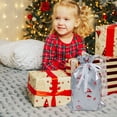 thumbnail image 6 of Iumwxz Festive Christmas Drawstring Gift Bags with Premium Aluminum Foil Material for Holiday Wrapping Party Decorations and Treats 29x43cm Size Sturdy Reusable, 6 of 7