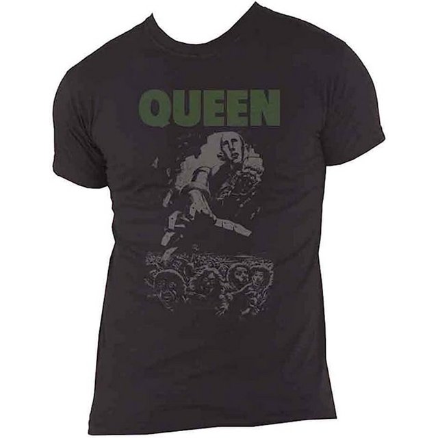 Queen - Camiseta News Of The World Album para Adultos Unisex (Negro)