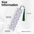 thumbnail image 3 of Kdxio Strawberry And Flowers Print Metal Tassel Bookmarks,Perfect Gift for Art Lovers and Bookworms Metal Bookmarks for Women, 3 of 8
