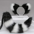 thumbnail image 3 of Biezeib Halloween Fox Costume Accessories Animal Fox Ears Headband and Tail Set Cat Wolf Cosplay Props for Adults, 3 of 5