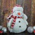 thumbnail image 3 of Northlight 11” “Let it Snow” Arctic White and Red Decorative Snowman Christmas Figurine, 3 of 3