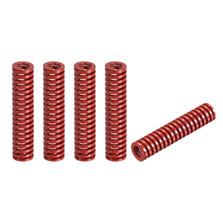

Die Spring 5 Pack 16mm OD 70mm Long Spiral Stamping Medium Load Die Springs Red