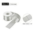 thumbnail image 2 of Uxcell 1.6" 10 Yard Double Faced Solid Satin Ribbon Polyester Fabric Silver, 2 of 7