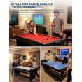 thumbnail image 4 of 7-Foot 3-in-1 Multi-Game Table, Air Hockey Billiards Table Tennis Combo with High-Performance Airflow, Flip Top & Full Accessories for Game Room, 4 of 7