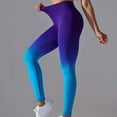 thumbnail image 4 of Timegrad Workout Pants for Women Stretch Slim Yoga Leggings Gradient Color Butt Lifting Gym Pants Fall, 4 of 7