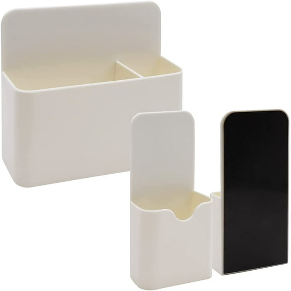 3Pcs Magnetic Pen Holders, STONCEL Dry Erase Marker Magnetic Cup Organizer with Removable Block, Home Office Supplies for Whiteboard Refrigerator Locker