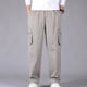 thumbnail image 1 of Pantalones largos, pantalones cargo para hombre, pantalones rectos ajustados de color liso, pantalones deportivos casuales para exteriores, pantalones para hombre, 1 of 7