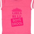 thumbnail image 4 of Inktastic Girls Rule, Boys Drool Girls Baby Bodysuit, 4 of 5