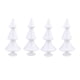 thumbnail image 1 of FELTECHELECTR 4 piezas de árbol de Navidad blanco para niños, material de manualidades, adorno navideño, accesorios decorativos., 1 of 6