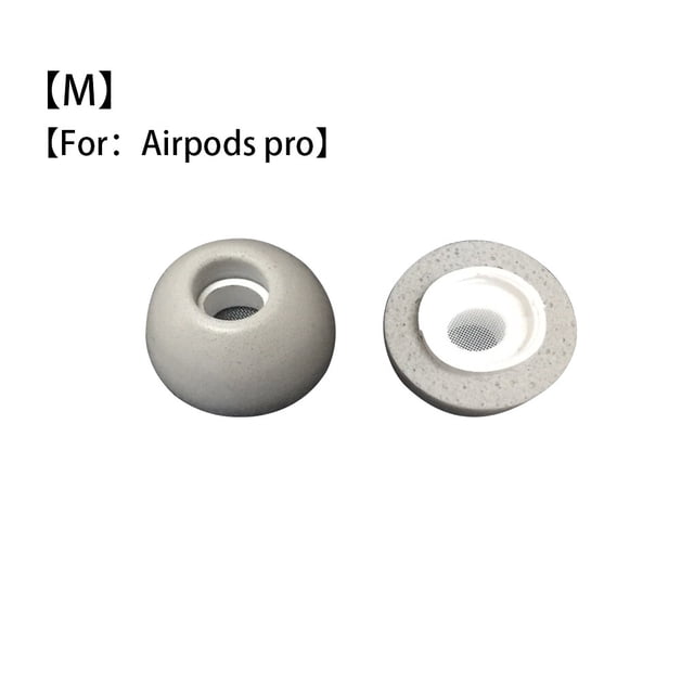 crativent Noise Isolate Ear Tips for Replacement Earbuds Cover Protective Earphone Earplugs For grey M 1Set