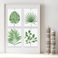 thumbnail image 2 of PixonSign Frameless Wall Art Tropical Green Monstera Fan Leaf Poater, Set of 4 Nature Wilderness Wall Decor Prints, Botanical Floral Wall Décor, Rustic Classic Countryside Artwork - 12"x16", 2 of 5