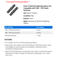 thumbnail image 2 of Front Tie Rod End Adjusting Sleeve Set - Compatible with 1986 - 1987 Buick Somerset, 2 of 2