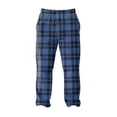 thumbnail image 4 of Fabrcox Men's Trendy Pajama Pants S-3xl Plaid Flannel Pj Bottoms Wide Leg Elastic Waist Lounge Bottoms Pants Navy 3XL, 4 of 5