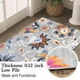 thumbnail image 5 of Floral Door Mat Indoor Entrance, Farmhouse Area Rug 2x3 Entryway Rug Non-Slip Washable Front Door Mat Soft Low Pile Throw Rug for Entryway,Blue, 5 of 5